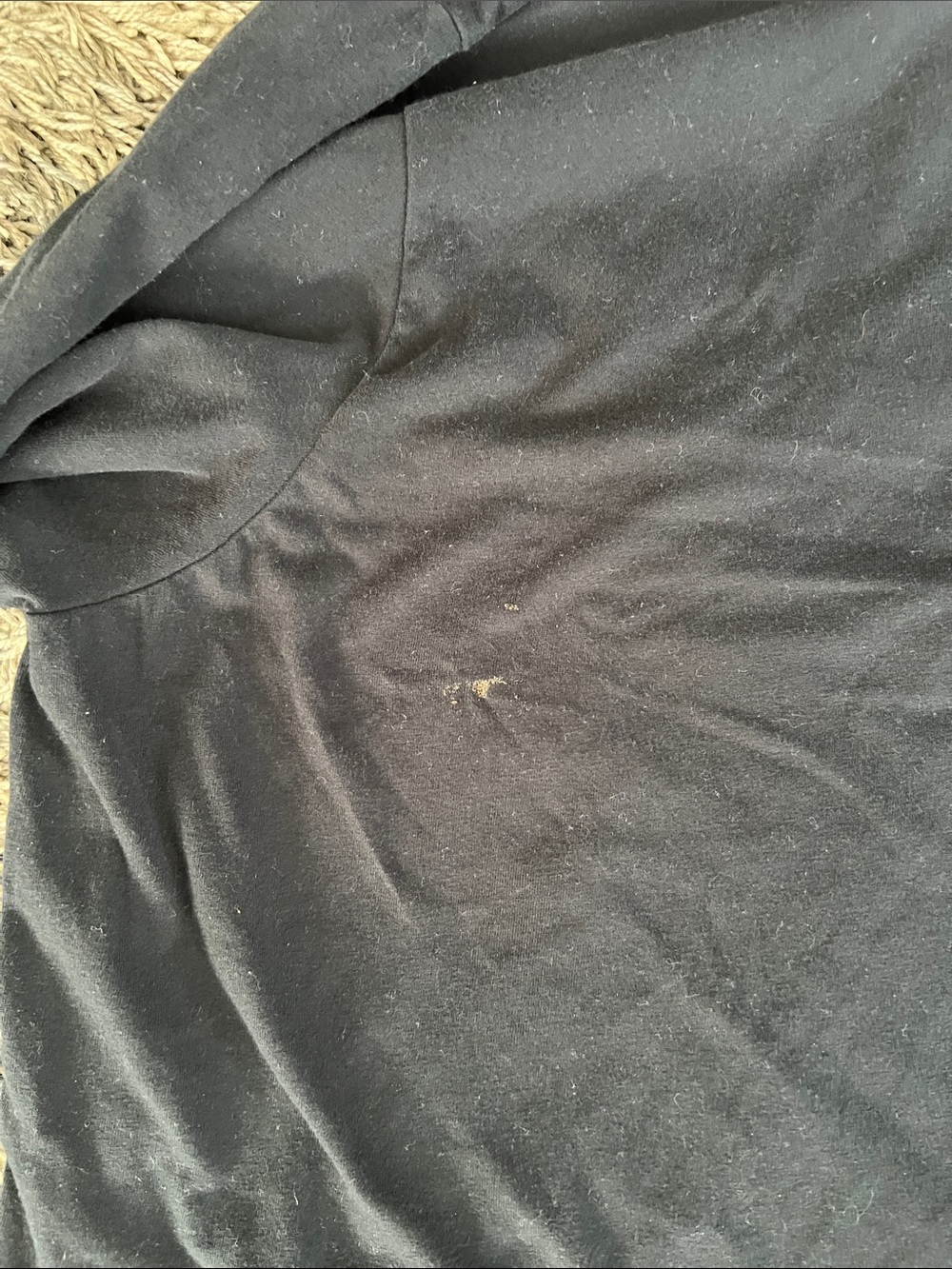 Nike-Dri-Fit: Black Hoodie with Yellow Appalachian State Patch - Picture 6 of 7